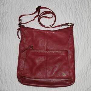 The Sak Red Leather Shoulder Purse
